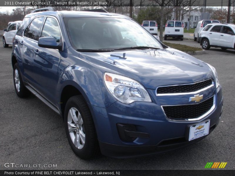 Twilight Blue Metallic / Jet Black 2011 Chevrolet Equinox LT
