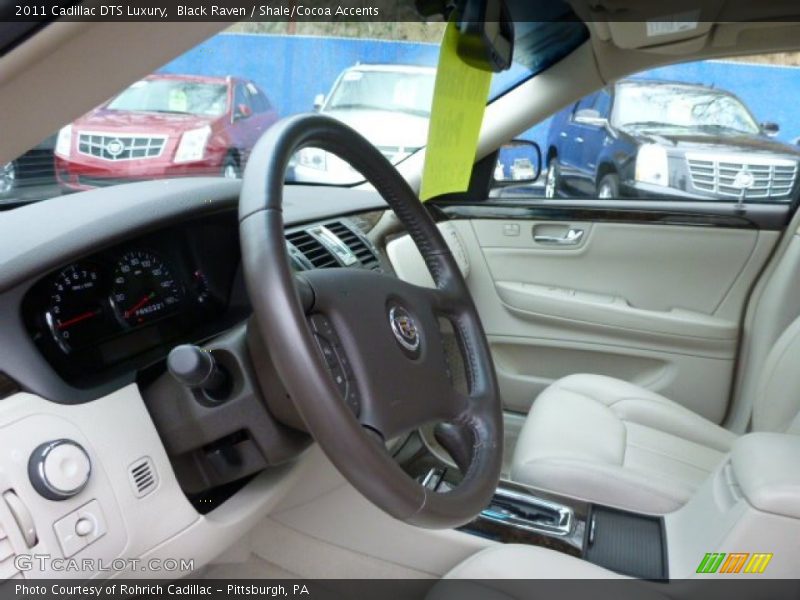 Black Raven / Shale/Cocoa Accents 2011 Cadillac DTS Luxury