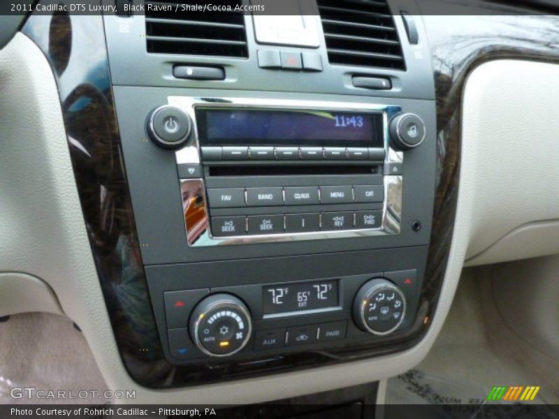 Black Raven / Shale/Cocoa Accents 2011 Cadillac DTS Luxury