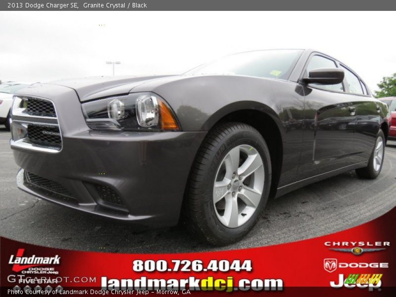 Granite Crystal / Black 2013 Dodge Charger SE