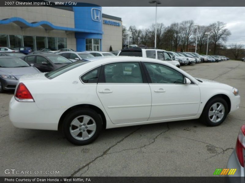 White / Gray 2007 Chevrolet Impala LT