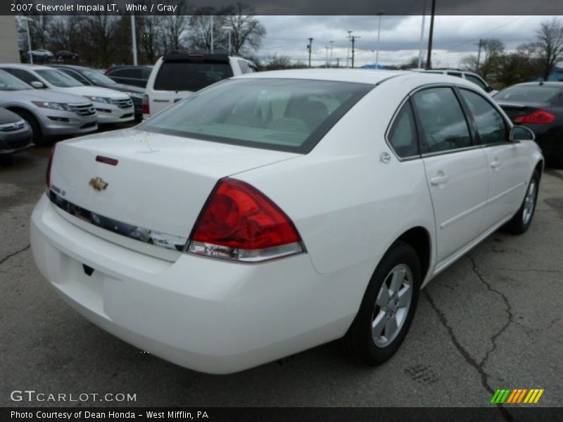 White / Gray 2007 Chevrolet Impala LT