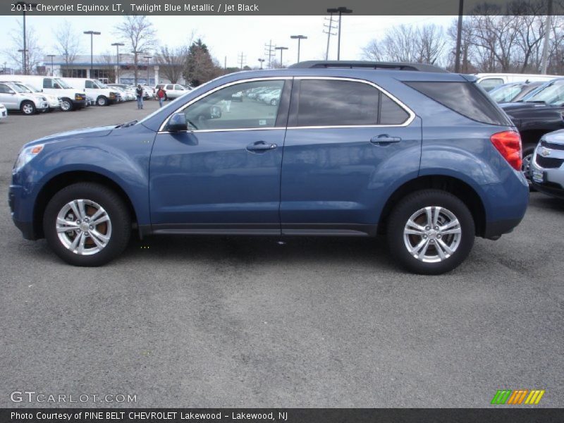 Twilight Blue Metallic / Jet Black 2011 Chevrolet Equinox LT