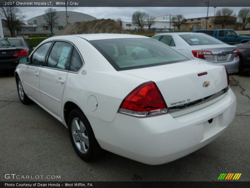 White / Gray 2007 Chevrolet Impala LT