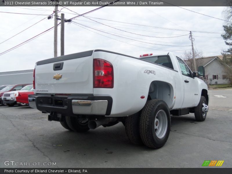Summit White / Dark Titanium 2013 Chevrolet Silverado 3500HD WT Regular Cab 4x4 Dually