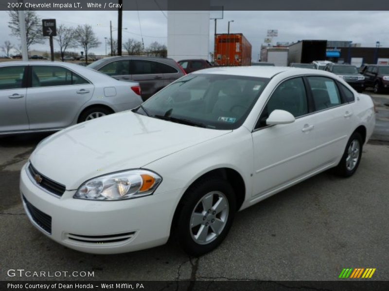 White / Gray 2007 Chevrolet Impala LT