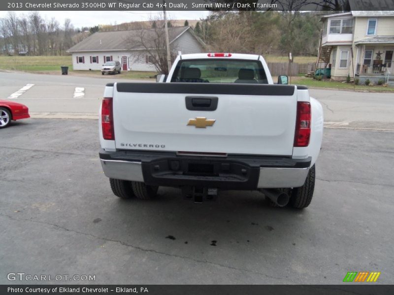 Summit White / Dark Titanium 2013 Chevrolet Silverado 3500HD WT Regular Cab 4x4 Dually