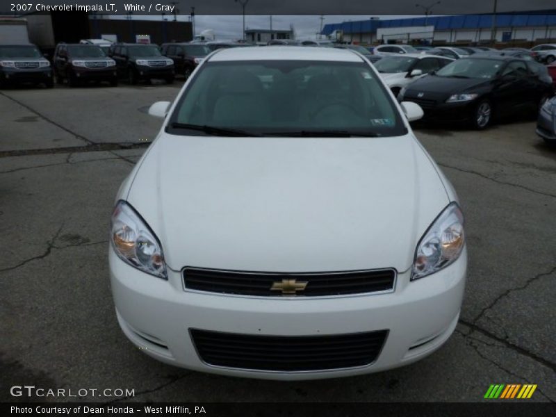 White / Gray 2007 Chevrolet Impala LT