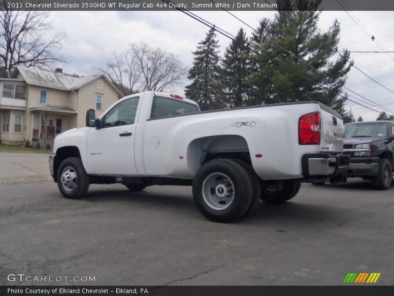 Summit White / Dark Titanium 2013 Chevrolet Silverado 3500HD WT Regular Cab 4x4 Dually
