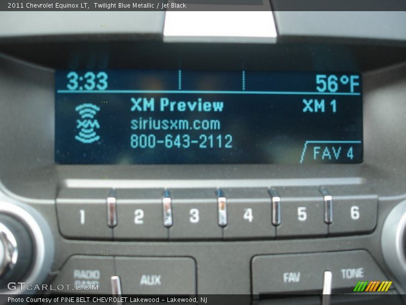 Twilight Blue Metallic / Jet Black 2011 Chevrolet Equinox LT