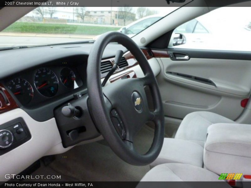 White / Gray 2007 Chevrolet Impala LT