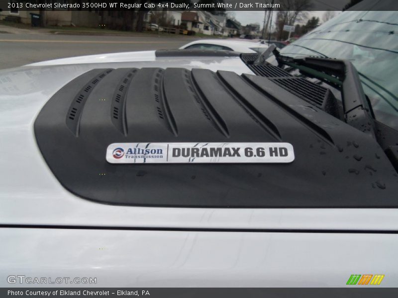Summit White / Dark Titanium 2013 Chevrolet Silverado 3500HD WT Regular Cab 4x4 Dually