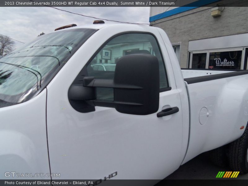 Summit White / Dark Titanium 2013 Chevrolet Silverado 3500HD WT Regular Cab 4x4 Dually
