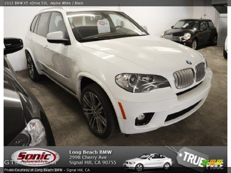 Alpine White / Black 2013 BMW X5 xDrive 50i