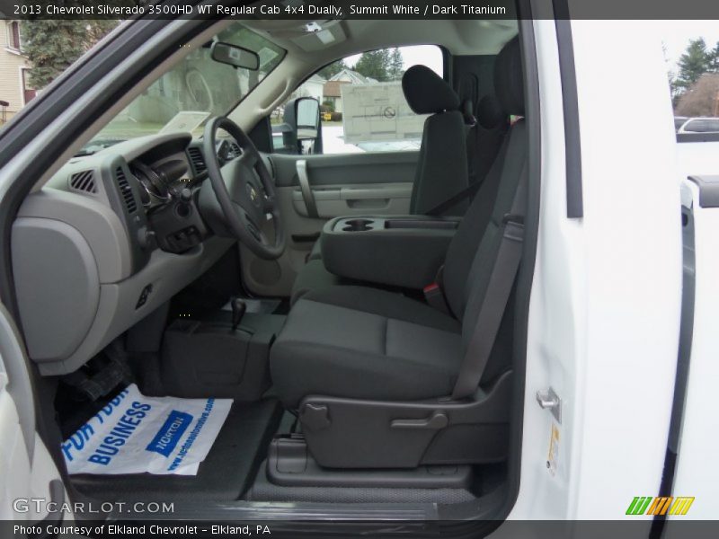 Summit White / Dark Titanium 2013 Chevrolet Silverado 3500HD WT Regular Cab 4x4 Dually