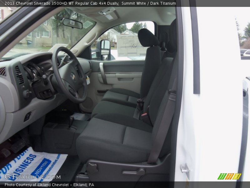 Summit White / Dark Titanium 2013 Chevrolet Silverado 3500HD WT Regular Cab 4x4 Dually