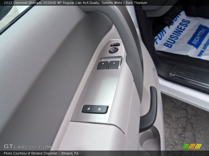 Summit White / Dark Titanium 2013 Chevrolet Silverado 3500HD WT Regular Cab 4x4 Dually