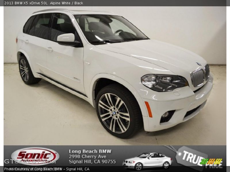 Alpine White / Black 2013 BMW X5 xDrive 50i