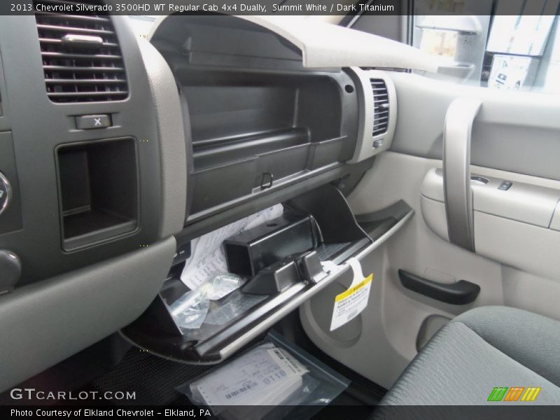 Summit White / Dark Titanium 2013 Chevrolet Silverado 3500HD WT Regular Cab 4x4 Dually