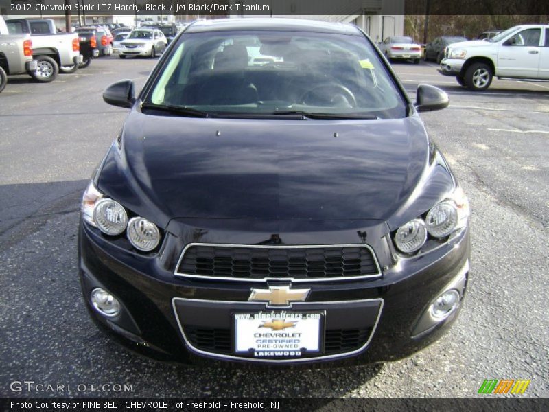 Black / Jet Black/Dark Titanium 2012 Chevrolet Sonic LTZ Hatch