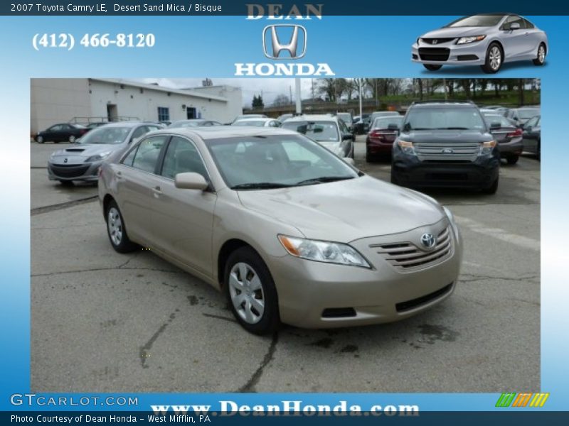 Desert Sand Mica / Bisque 2007 Toyota Camry LE