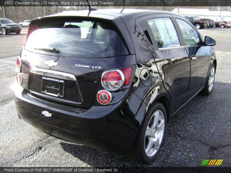 Black / Jet Black/Dark Titanium 2012 Chevrolet Sonic LTZ Hatch