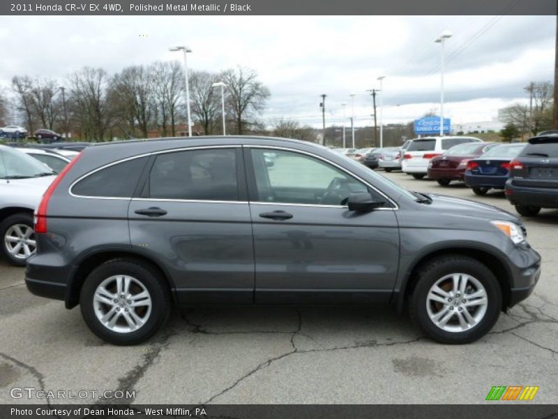 Polished Metal Metallic / Black 2011 Honda CR-V EX 4WD