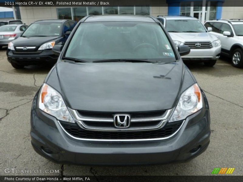Polished Metal Metallic / Black 2011 Honda CR-V EX 4WD