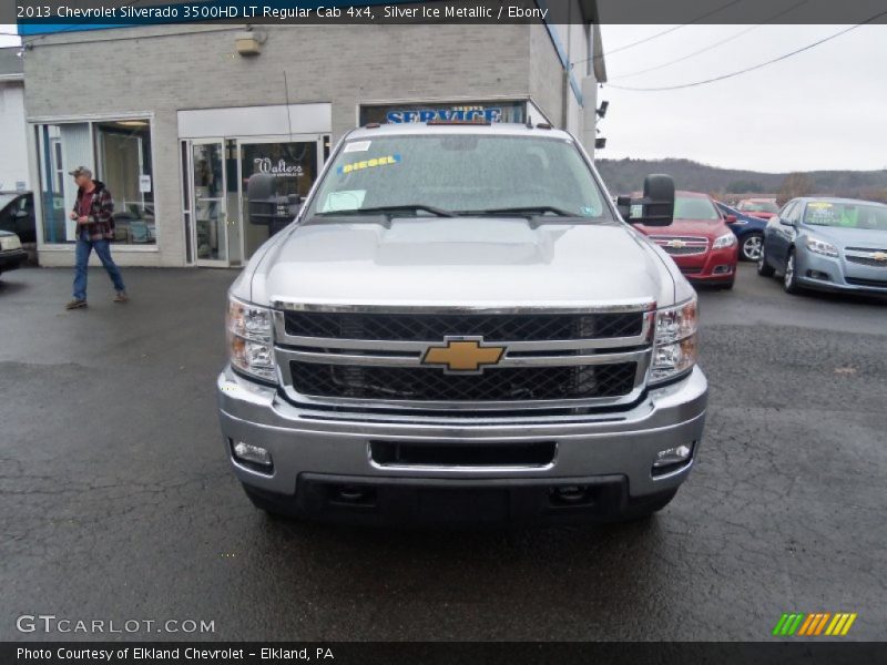 Silver Ice Metallic / Ebony 2013 Chevrolet Silverado 3500HD LT Regular Cab 4x4