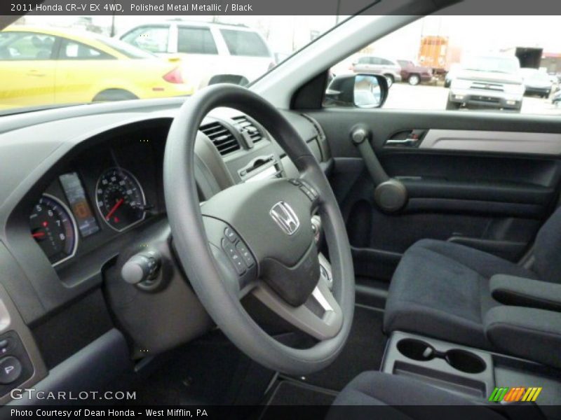 Polished Metal Metallic / Black 2011 Honda CR-V EX 4WD