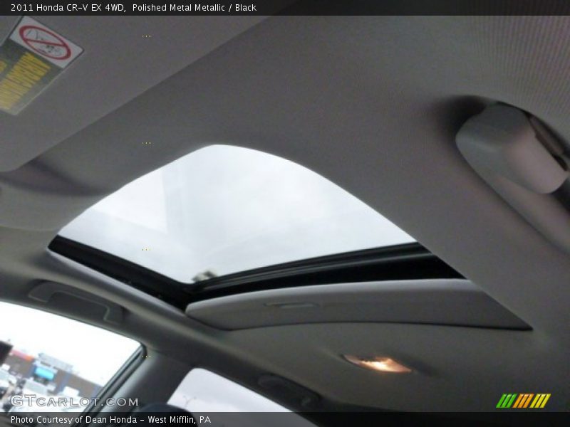 Polished Metal Metallic / Black 2011 Honda CR-V EX 4WD