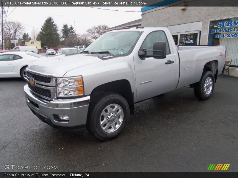 Silver Ice Metallic / Ebony 2013 Chevrolet Silverado 3500HD LT Regular Cab 4x4