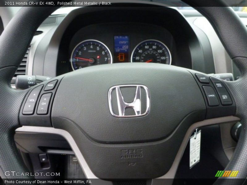 Polished Metal Metallic / Black 2011 Honda CR-V EX 4WD