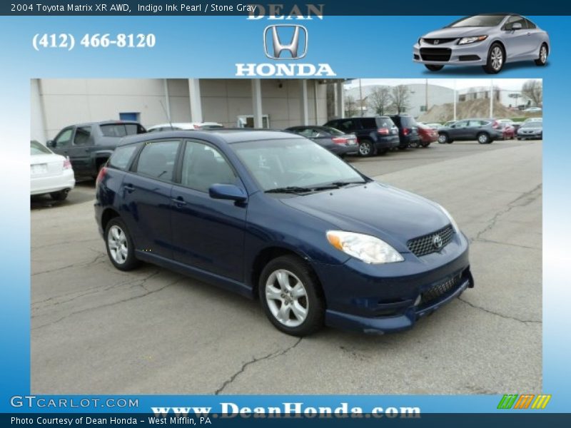 Indigo Ink Pearl / Stone Gray 2004 Toyota Matrix XR AWD