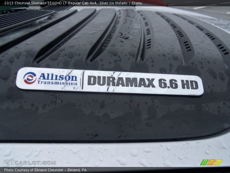 Silver Ice Metallic / Ebony 2013 Chevrolet Silverado 3500HD LT Regular Cab 4x4