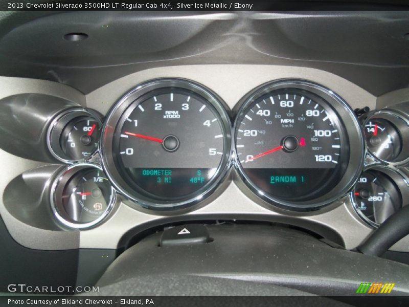 Silver Ice Metallic / Ebony 2013 Chevrolet Silverado 3500HD LT Regular Cab 4x4