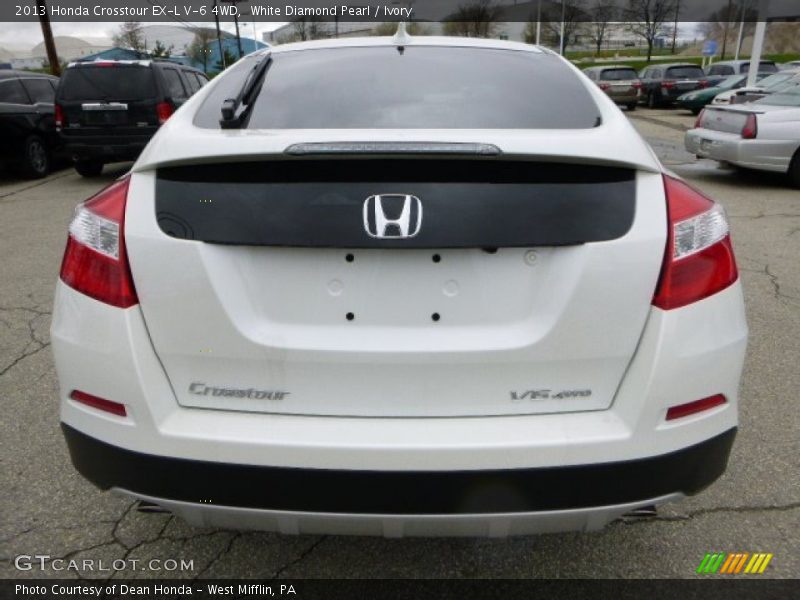  2013 Crosstour EX-L V-6 4WD White Diamond Pearl