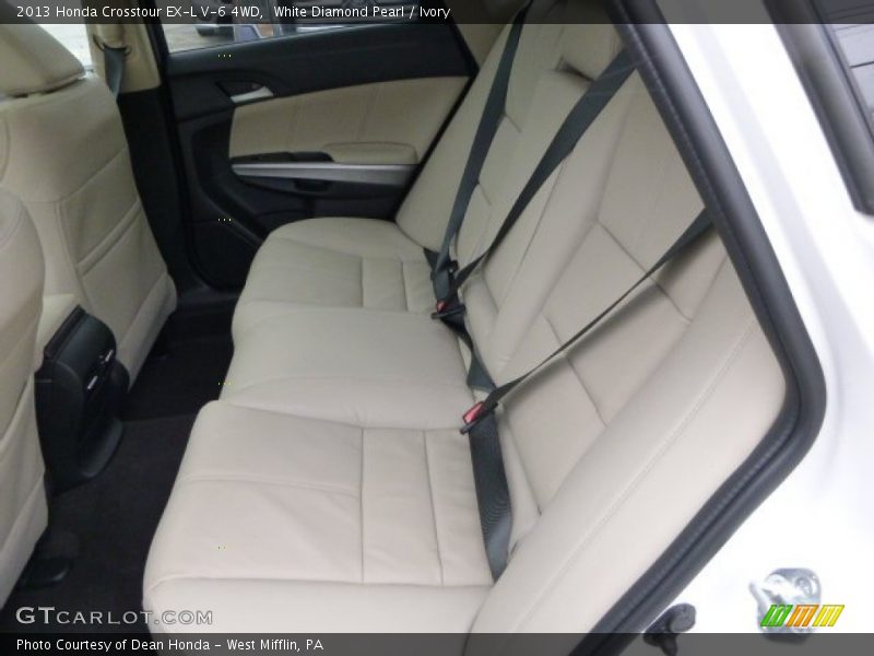 Rear Seat of 2013 Crosstour EX-L V-6 4WD