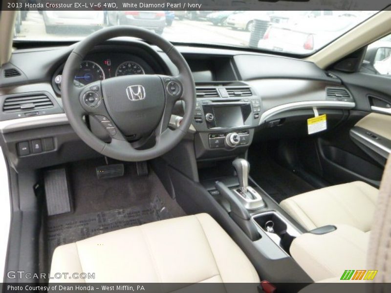 Ivory Interior - 2013 Crosstour EX-L V-6 4WD 