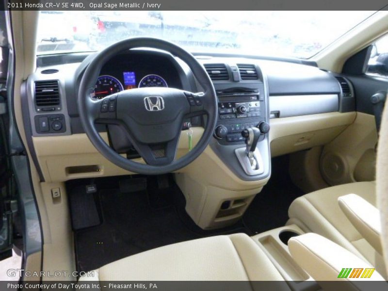 Opal Sage Metallic / Ivory 2011 Honda CR-V SE 4WD