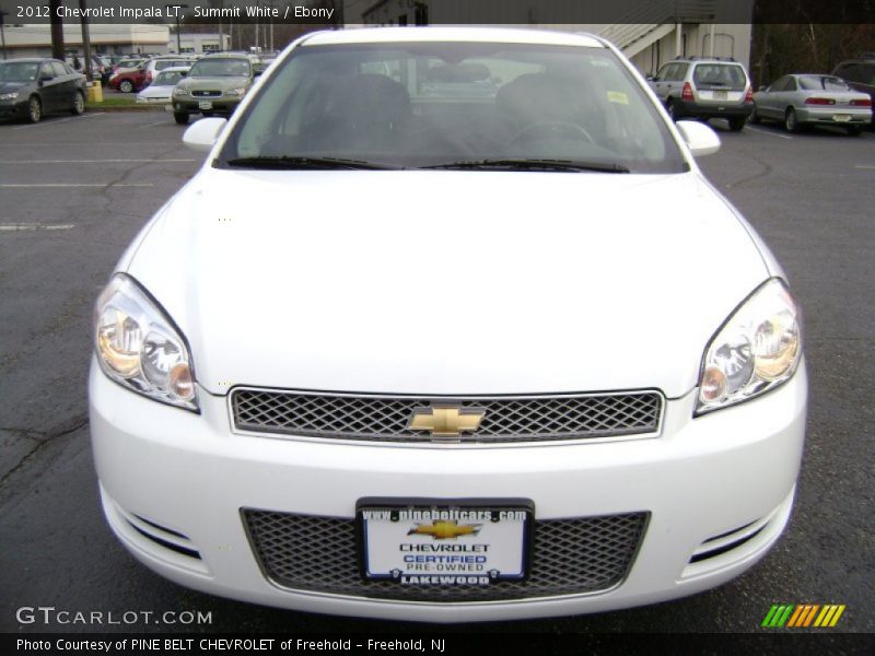 Summit White / Ebony 2012 Chevrolet Impala LT