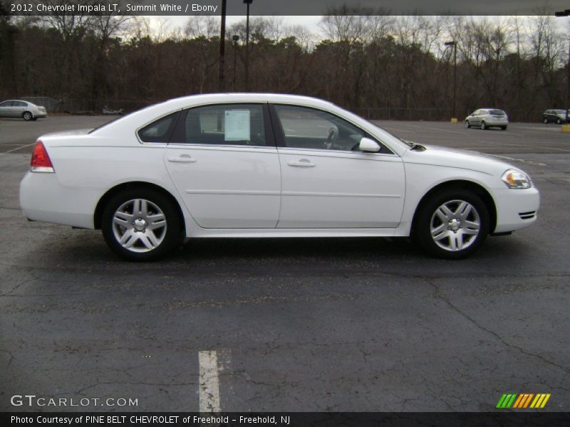 Summit White / Ebony 2012 Chevrolet Impala LT