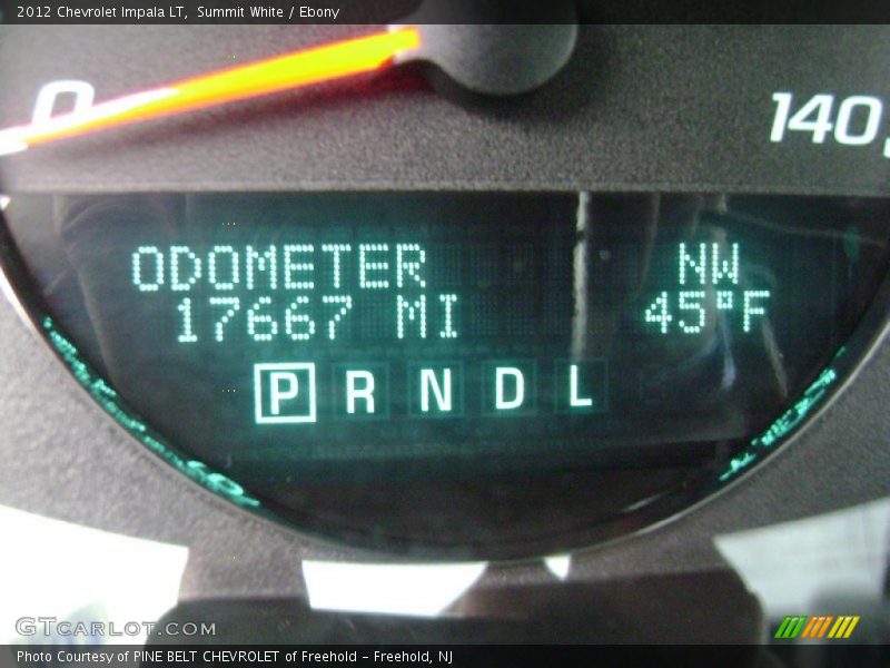 Summit White / Ebony 2012 Chevrolet Impala LT