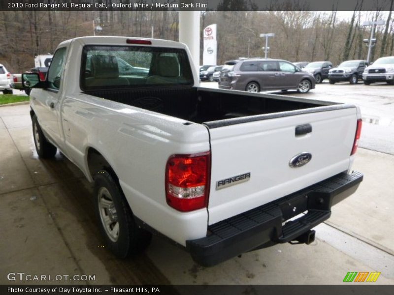 Oxford White / Medium Dark Flint 2010 Ford Ranger XL Regular Cab