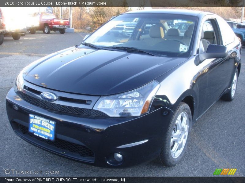 Ebony Black / Medium Stone 2010 Ford Focus SE Coupe