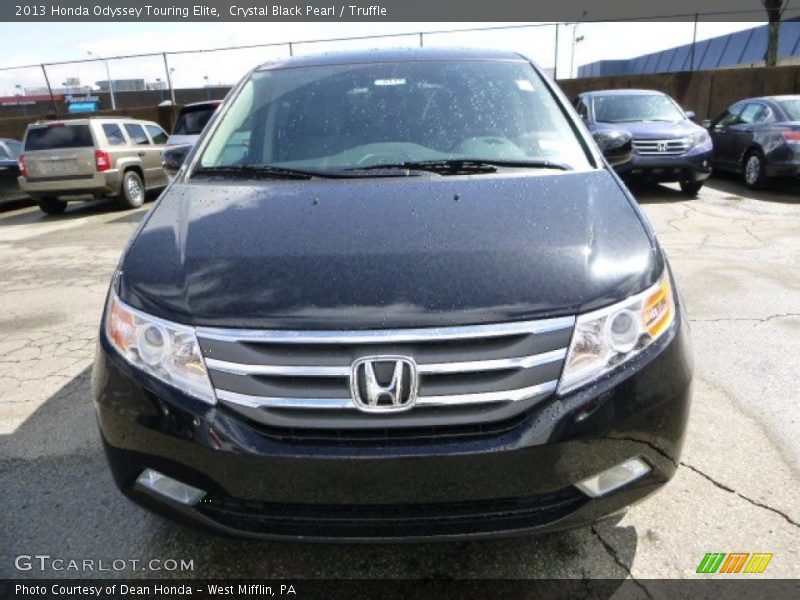 Crystal Black Pearl / Truffle 2013 Honda Odyssey Touring Elite