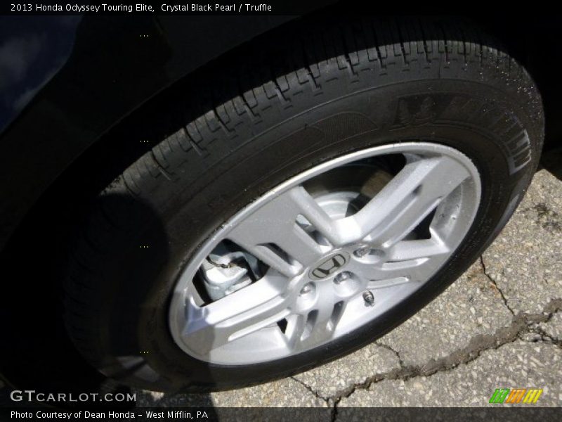 Crystal Black Pearl / Truffle 2013 Honda Odyssey Touring Elite
