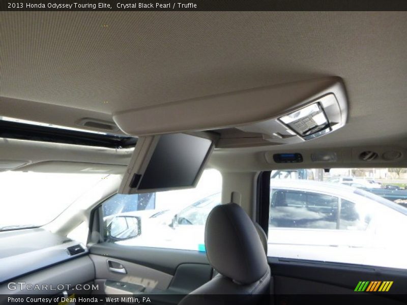 Crystal Black Pearl / Truffle 2013 Honda Odyssey Touring Elite