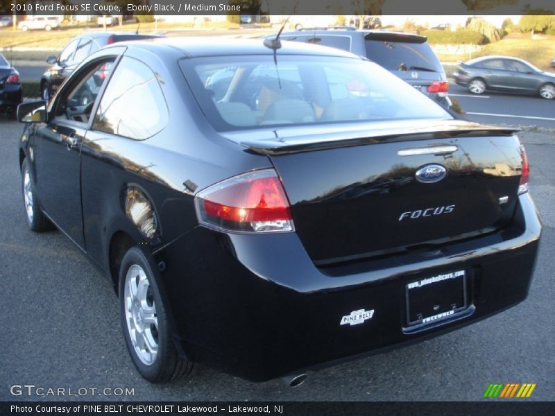 Ebony Black / Medium Stone 2010 Ford Focus SE Coupe