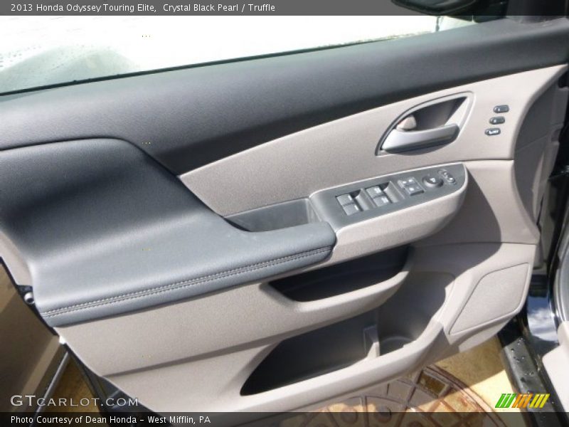 Crystal Black Pearl / Truffle 2013 Honda Odyssey Touring Elite